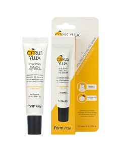 Сыворотка для кожи вокруг глаз освежающая с экстрактом юдзу Citrus Yuja Vitalizing Rolling Eye Serum Farmstay