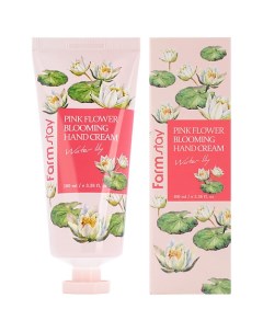 Крем для рук с экстрактом водяной лилии Water Lily Pink Flower Blooming Hand Cream Farmstay