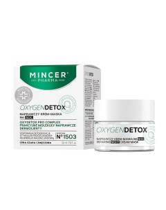 Восстанавливающая ночная крем-маска для лица Oxygen Detox Mincer est pharma 1989