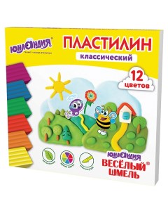 Пластилин классический Весёлый шмель 1 Юнландия