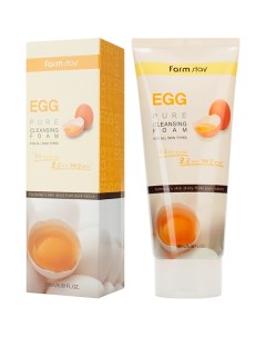 Пенка для умывания очищающая с яичным экстрактом Egg Pure Cleansing Foam Farmstay