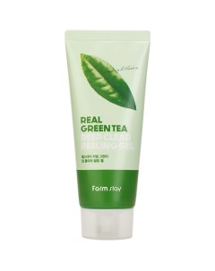 Гель для лица отшелушивающий с экстрактом зеленого чая Real Green Tea Deep Clear Peeling Gel Farmstay