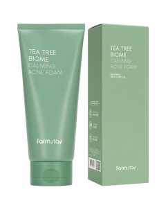 Пенка для умывания Успокаивающая для проблемной кожи Tea Tree Biome Calming Acne Foam Farmstay