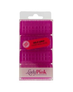 Бигуди-липучки SELF-GRIP 'basic' d 25 мм розовые Lady pink