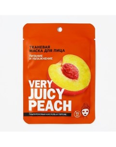 Маска для лица тканевая с гиалуроновой кислотой Very juicy peach 25 0 Pico mico