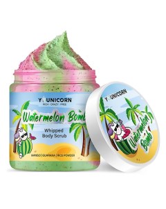 Взбитый арбузный крем-скраб для тела WATERMELON BOMB, с маслами ши и манго 250.0 Younicorn