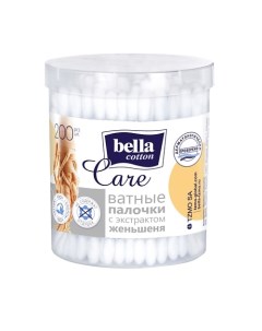 Ватные палочки cotton care женьшень 200.0 Bella