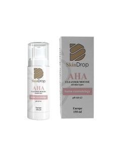 Мягкий очищающий мусс для всех типов кожи AHA cleanser mousse 150.0 Skindrop