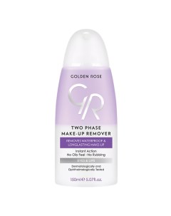 Жидкость для снятия макияжа с глаз и губ TWO PHASE MAKE-UP REMOVER 150.0 Golden rose