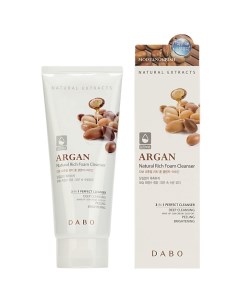 Пенка для умывания успокаивающая c аргановым маслом Argan Natural Rich Foam Cleanser Dabo