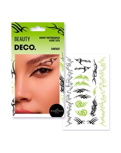 Набор переводных тату стрелок-трафаретов EYELINER by Miami tattoos Deco.