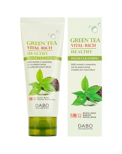 Пенка для умывания c экстрактом зеленого чая Green Tea Vital-Rich Healthy Foam Cleansing Dabo