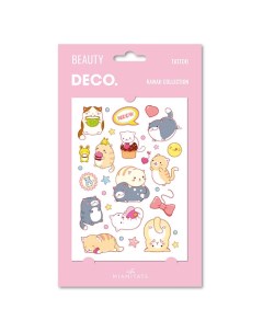 Татуировка для тела KAWAII COLLECTION by Miami tattoos переводная Meow Deco.