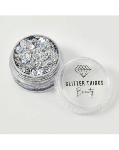 Глиттер Гель Блёстки для глаз лица и тела Вспышка Звезды Glitter things