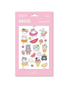 Татуировка для тела KAWAII COLLECTION by Miami tattoos переводная Hello Deco.