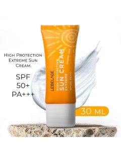 Крем солнцезащитный Водостойкий High Protection Extreme Sun Cream SPF50+ PA+++ 30.0 Lebelage