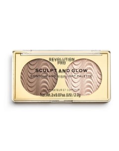 Бронзер и хайлайтер SCULPT AND GLOW Revolution pro