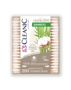 Home Spa Bamboo Гигиенические ватные палочки 200.0 Cleanic