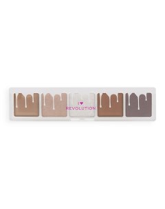 Палетка теней для век Mini Chocolate Shadow Palette I heart revolution