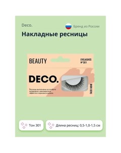 Накладные ресницы с эффектом норки №301 1.0 Deco.