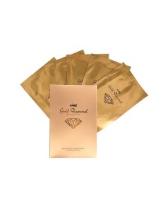 Набор гидрогелевых золотых масок для лица Gold Diamond Hydro-Gel Face Mask Kims