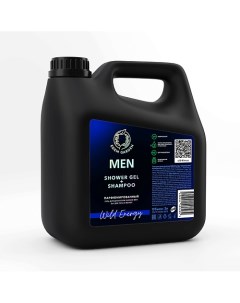 Гель для душа и шампунь мужской MEN 2в1 для тела и волос Wild Energy 3000 0 Edem garden