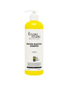 Укрепляющий протеиновый шампунь PROTEIN INJECTION SHAMPOO для волос 500 Eclore studio