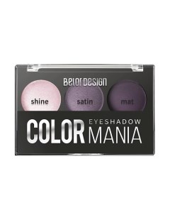 Тени для век 3-х цветные COLOR MANIA Belor design