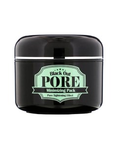 Маска для лица с древесным углем Black Out Pore Minimizing Pack 100.0 Secret key