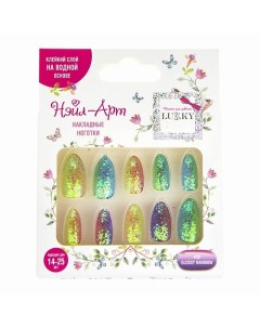 Накладные ногти Glossy Rainbow Lukky