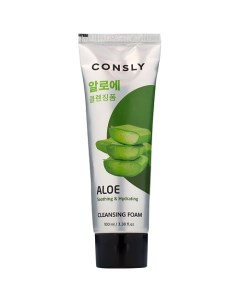 Пенка для умывания успокаивающая кремовая c экстрактом алоэ вера Aloe Vera Soothing Creamy Cleansing Consly