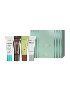 Дорожный набор для ухода за лицом: Aquamax Gel+Sleeping Mask+ Gel Cream+Peeling Gel Limoni