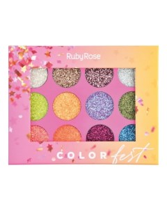 Палетка глиттер крем Colorfest Ruby rose