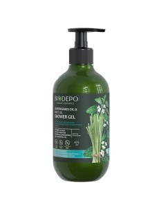 Гель для душа с эфирными маслами лемонграсса и мяты Shower Gel With Lemongrass And Peppermint Essent Biodepo