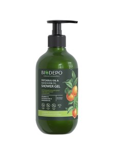 Гель для душа с эфирными маслами пачули и мандарина Shower Gel With Patchouli And Tangerine Essentia Biodepo