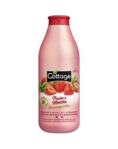 Увлажняющий гель для душа и пена для ванны 2 в 1 Moisturizing Shower Gel & Bath Milk – Strawberry & Mint Cottage