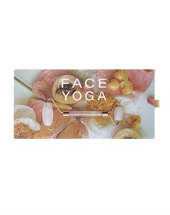 Массажер роллер для лица из натурального розового кварца Face yoga