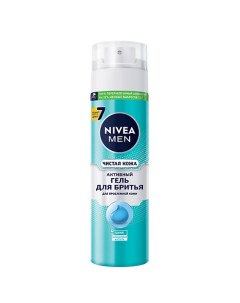 MEN Активный гель для бритья "Чистая Кожа" Nivea