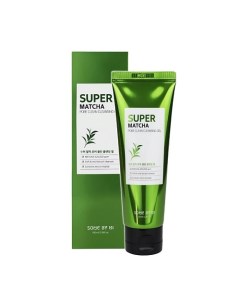 Гель для умывания очищающий с экстрактом чая матча Super Matcha Some by mi