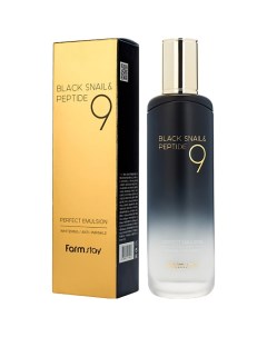 Эмульсия для лица омолаживающая с комплексом из 9 пептидов Black Snail & Peptide9 Perfect Emulsion Farmstay