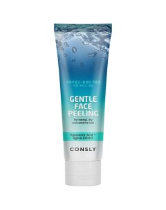 Гель для деликатного очищения отшелушивающий Gentle Face Peeling With Hyaluronic Acid And Agave Consly