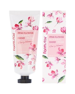 Крем для рук с вишневым цветом Cherry Blossom Pink Flower Blooming Hand Cream Farmstay