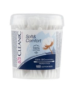 Soft&Comfort Гигиенические ватные палочки 100.0 Cleanic