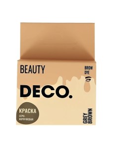 Краска для бровей в саше с окислителем Deco.