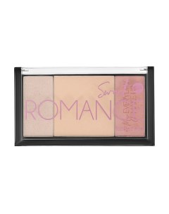 Палетка для макияжа лица SWEET ROMANCE FACE PALETTE хайлайтер и румяна Bell