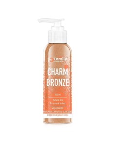 Мерцающее молочко хайлайтер для тела c эффектом загара CHARM BRONZE 100 0 Family cosmetics