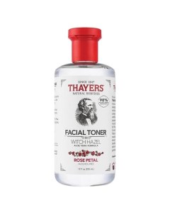 Тонер для лица без спирта с гамамелисом и лепестком розы Witch Hazel Rose Petal Facial Toner Thayers