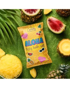 Шипучая двухцветная соль для ванн Candy bath bar Aloha 100 0 Laboratory katrin