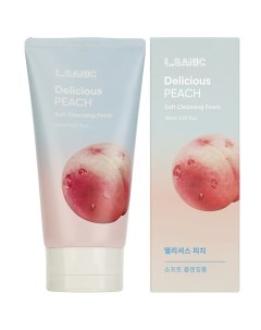 Пенка для умывания Очищающая с экстрактом персика Delicious Peach Soft Cleansing Foam L’sanic