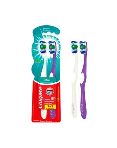 Зубная щетка 360 СУПЕРЧИСТОТА средняя 1+1 Colgate